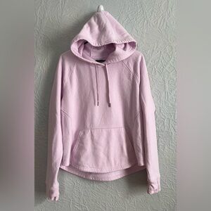Tek Gear Women’s Ultrasoft Fleece Hoodie Size Large Light Pink Thumbholes Hood